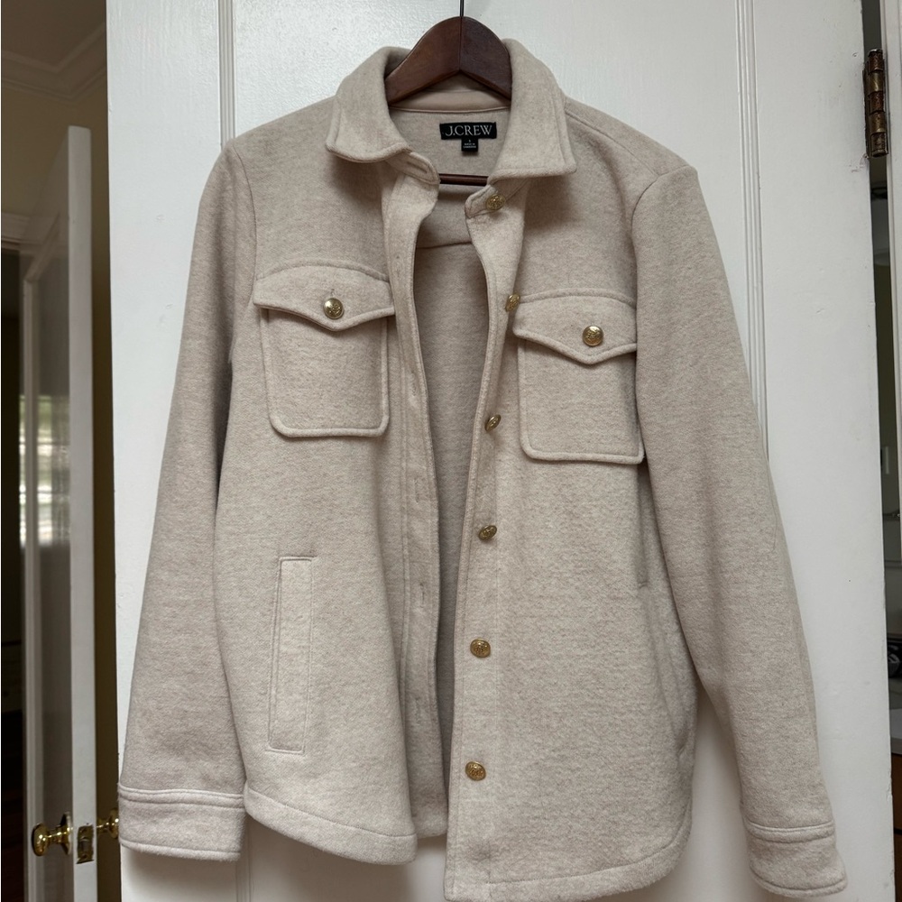 J.Crew Wool blend shirt jacket